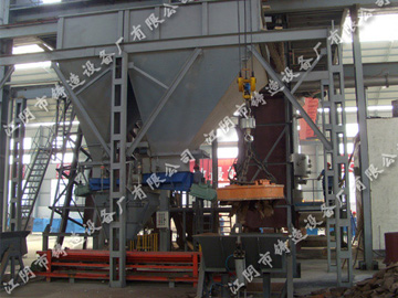 Automatic charging and feeding material in Peixian Dongming