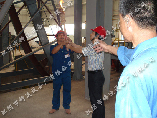 10t/h two-shift cupola of Jiangxi Copper Corporation